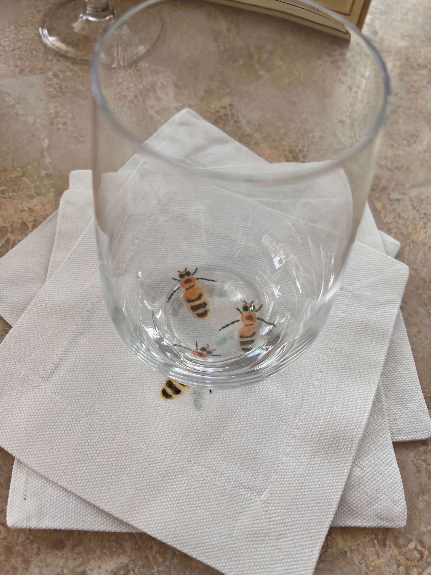 Bumble Bees Cocktail Coaster Napkins