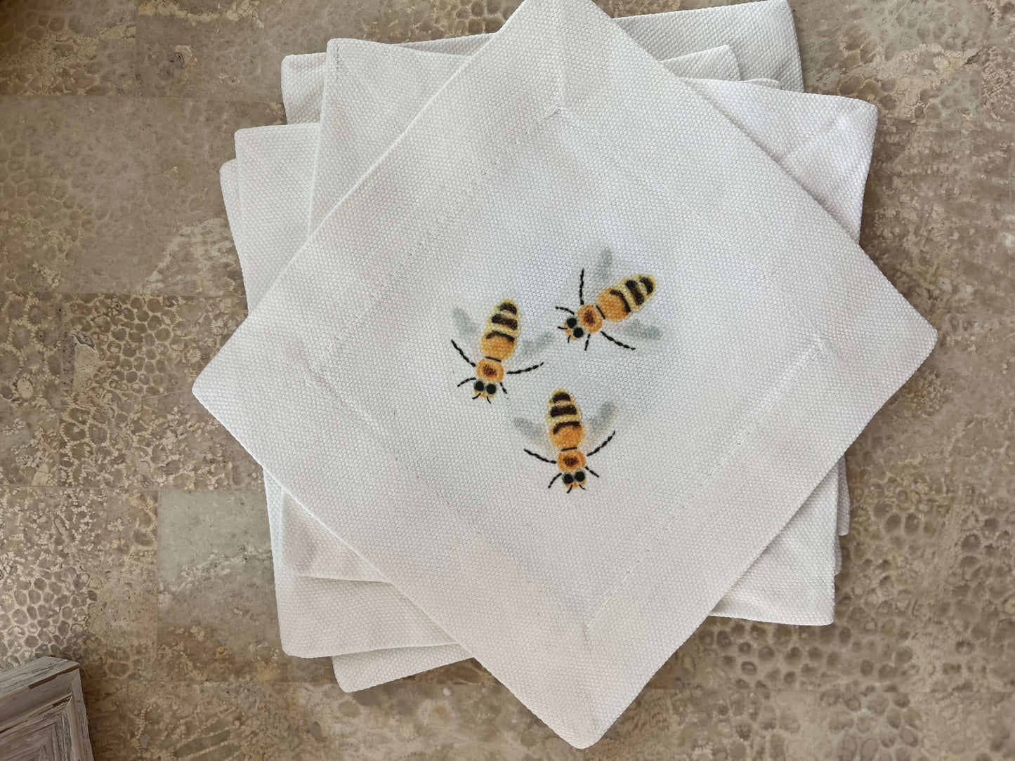 Bumble Bees Cocktail Coaster Napkins