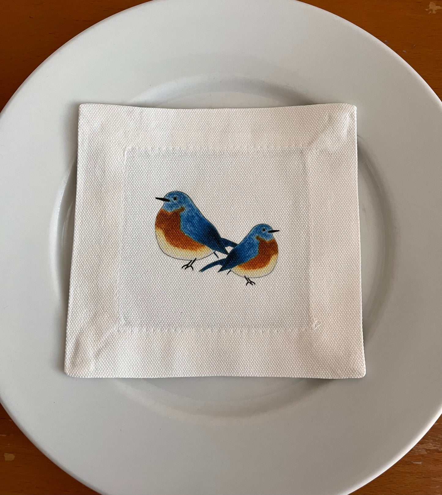 Blue Birds Cocktail Coaster Napkins