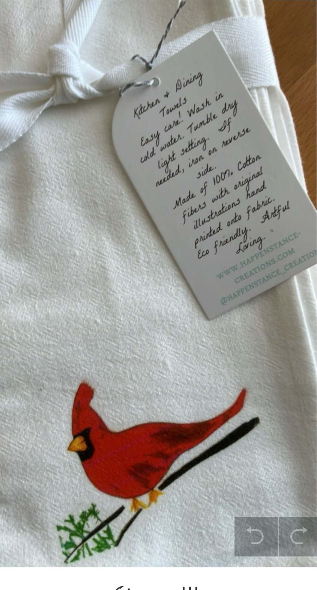 Cardinal Bird Holiday Napkin Set