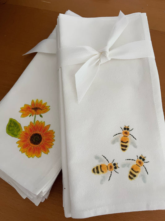Sunflower Cotton Napkin Set