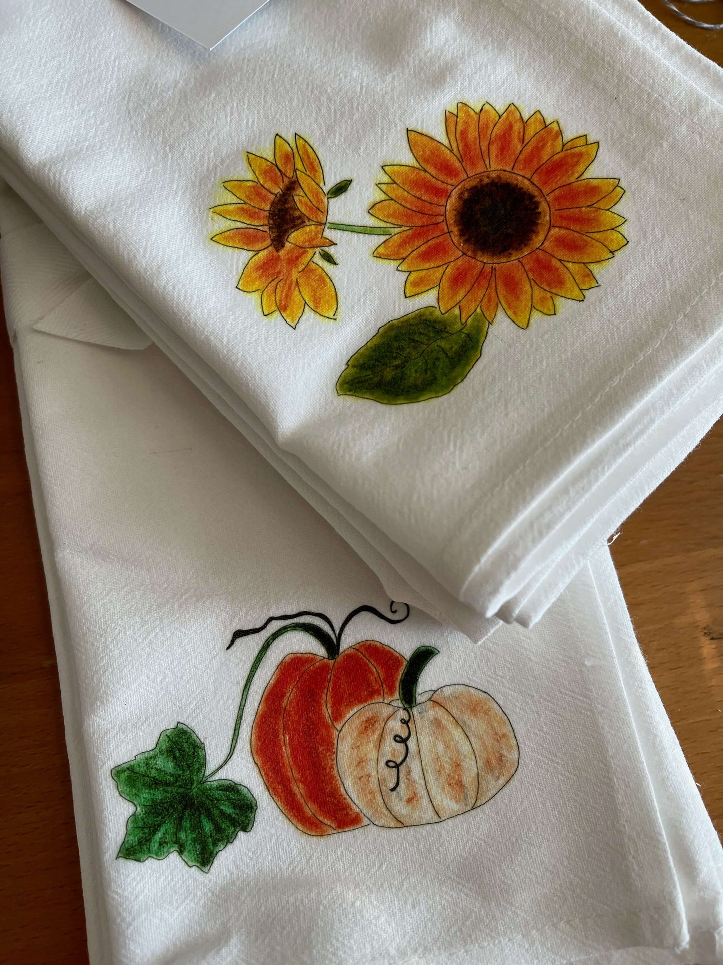 Pumpkin Harvest Tea Towel & Napkin Set