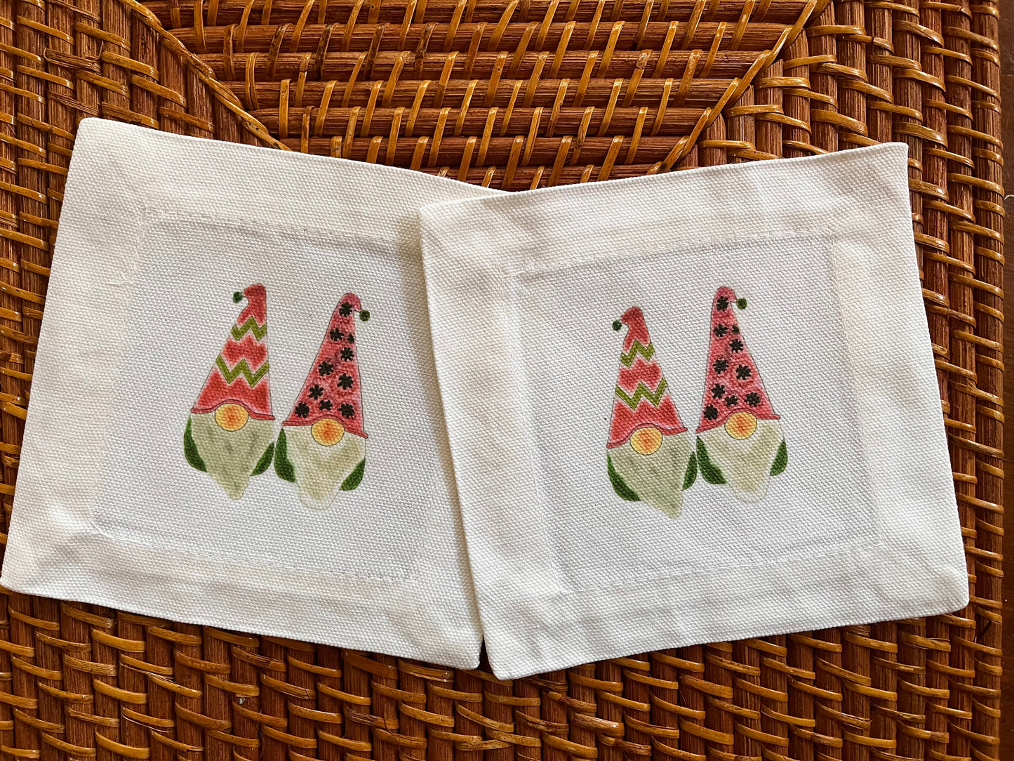 Gnome Cocktail Coaster Napkins