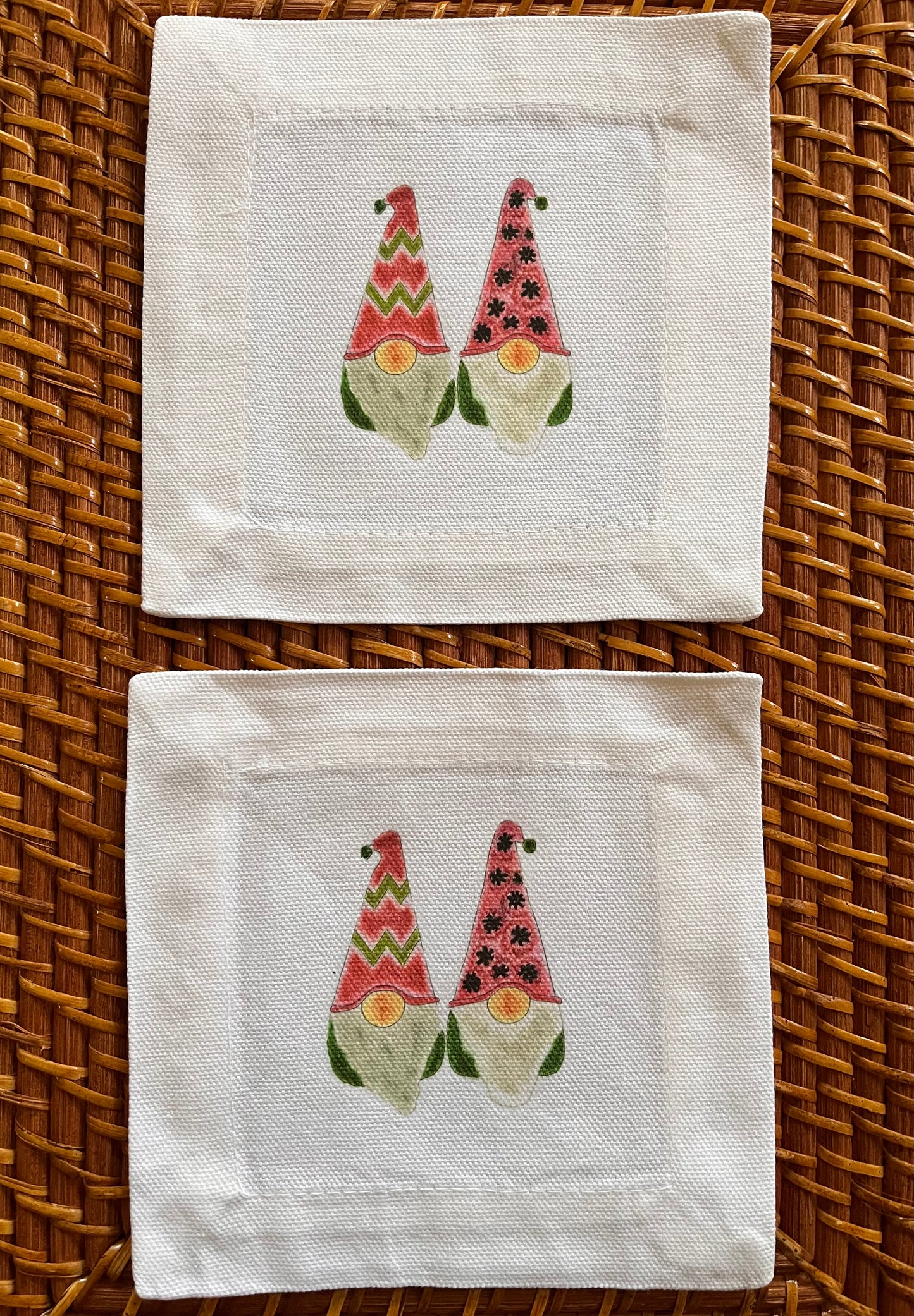 Gnome Cocktail Coaster Napkins