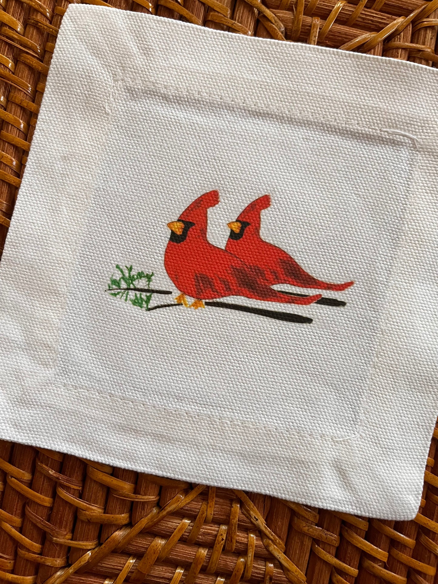 Cardinal Cocktail Coaster Napkins