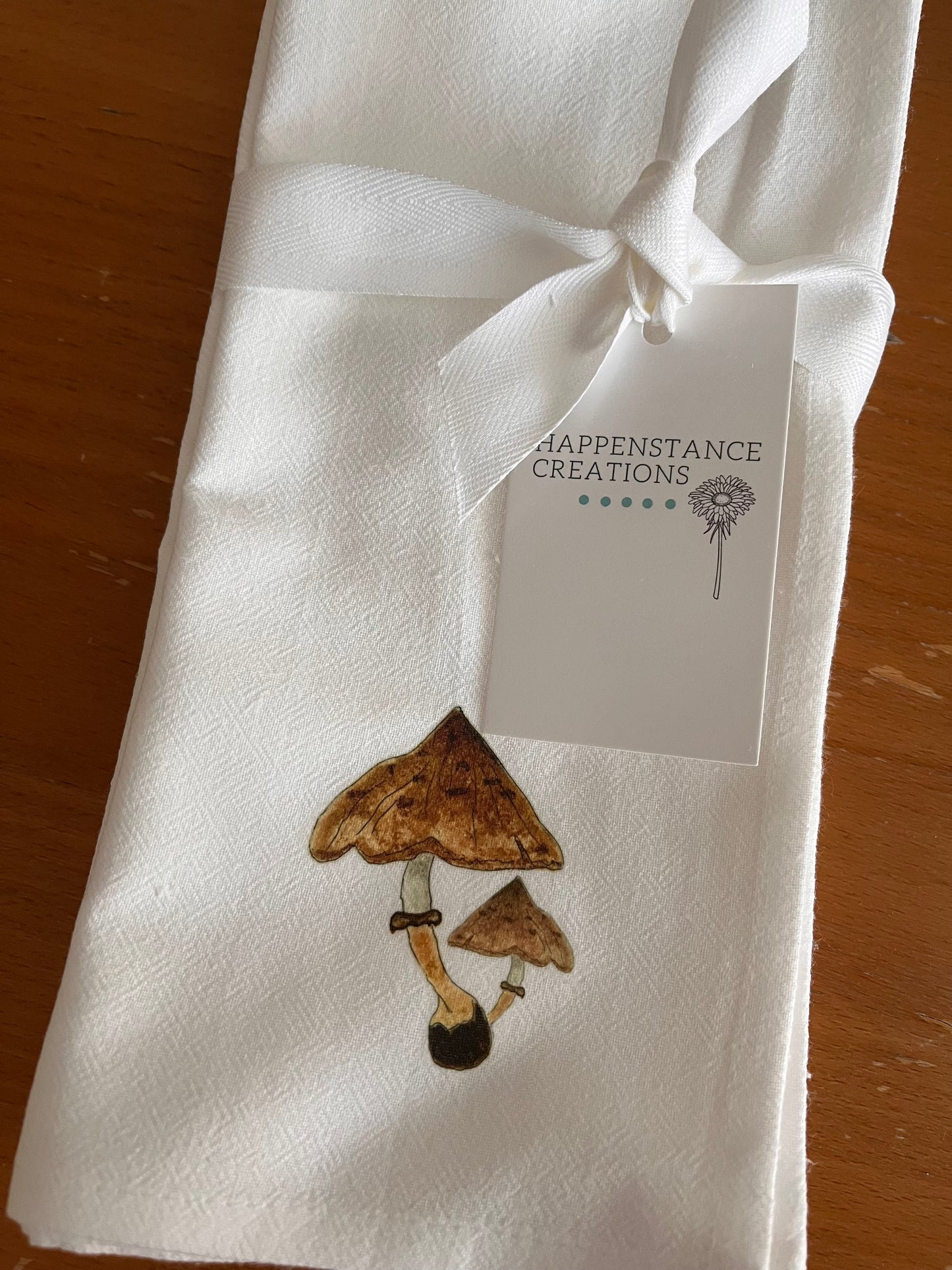 Mushrooms Motif Cotton Napkin Set