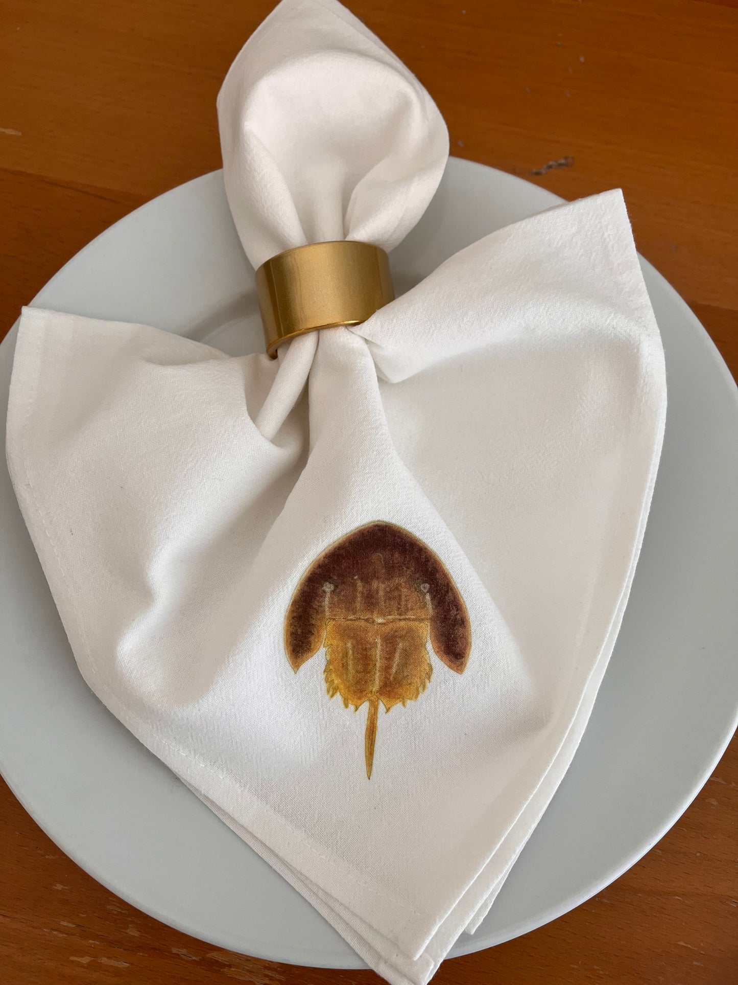 Horse Shoe Crab Cotton Napkin Set