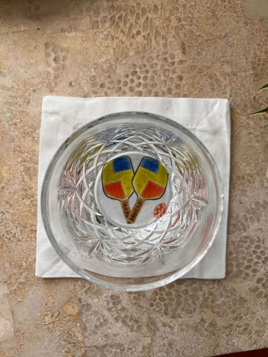 Pickleball Paddles Cocktail Coaster Napkins