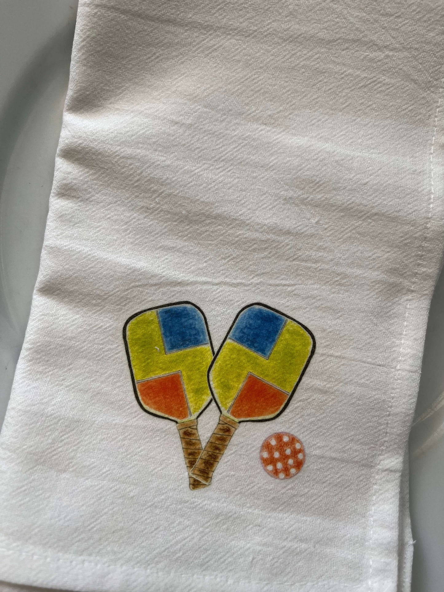 Pickleball Paddle Cloth Napkin Set