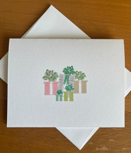 Wrapped Gifts Folded Note Card Set-