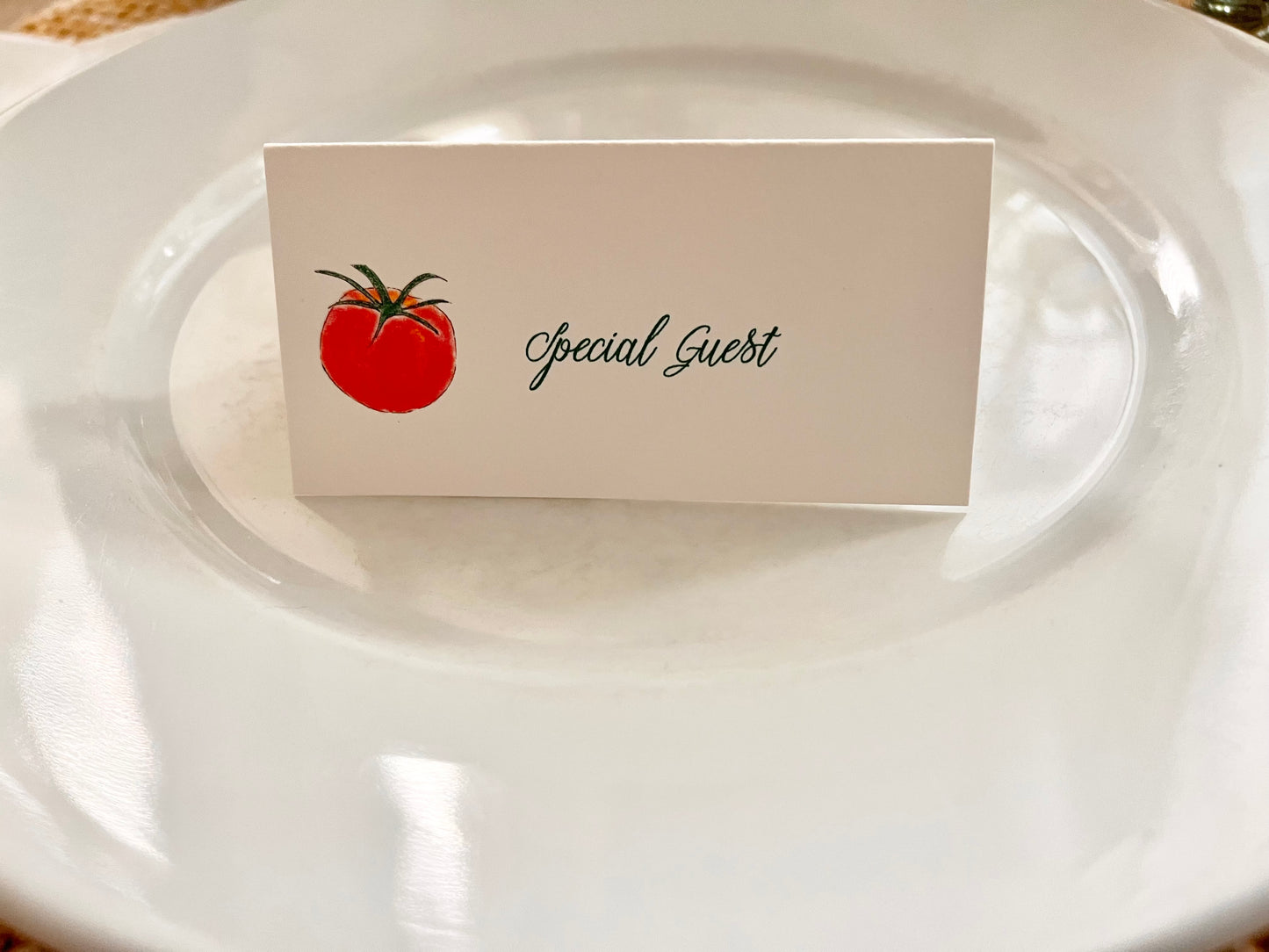 Tomato Farm To Table Name Place Cards