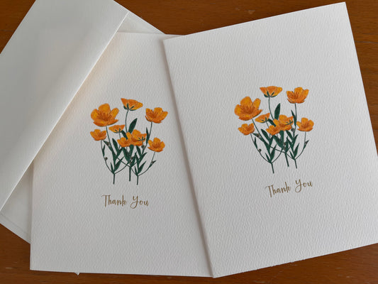 Buttercup Bouquet Note Card Set