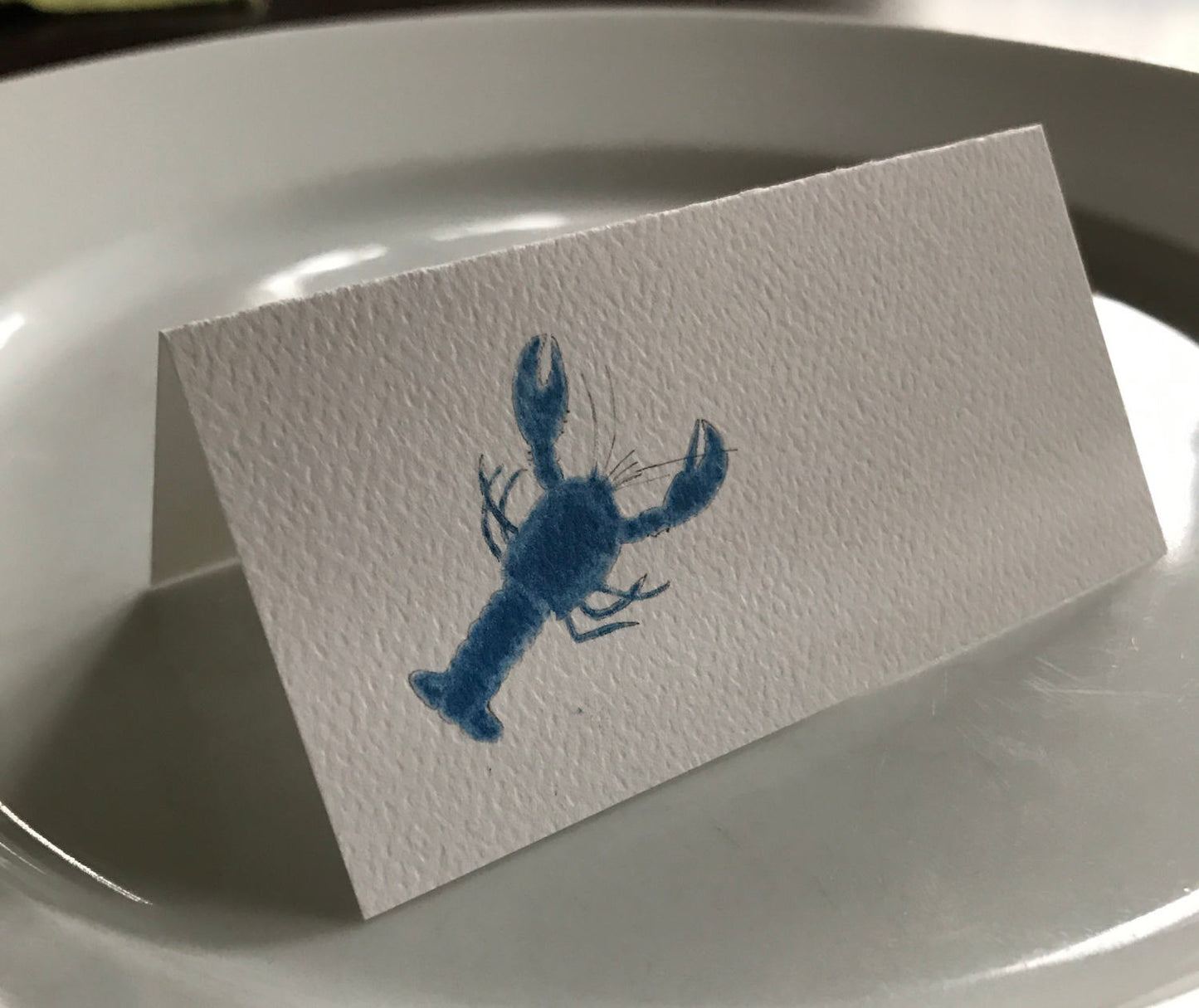 Lobster Place Cards, Blue Lobster, Red Lobster, Party Decor, Table Seating, Personalized Name Card, Blank Name Card, Lobster Bake, Beach.