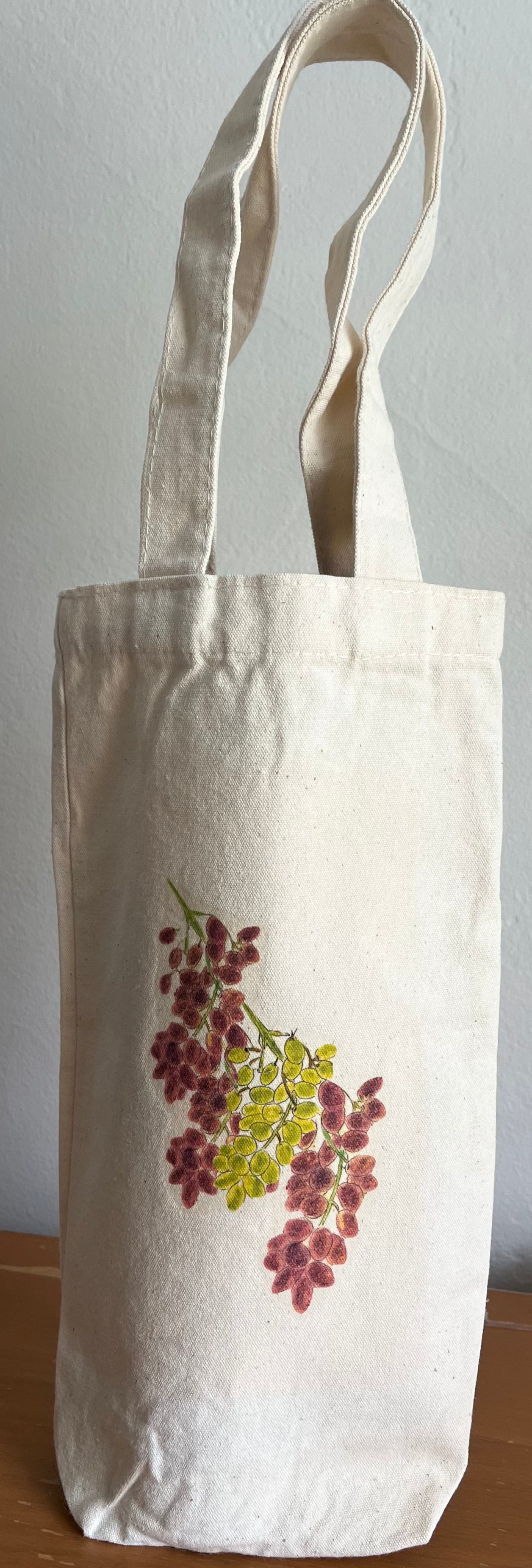 Red Grapes White Grapes Wine Tote Bag with Gift Card