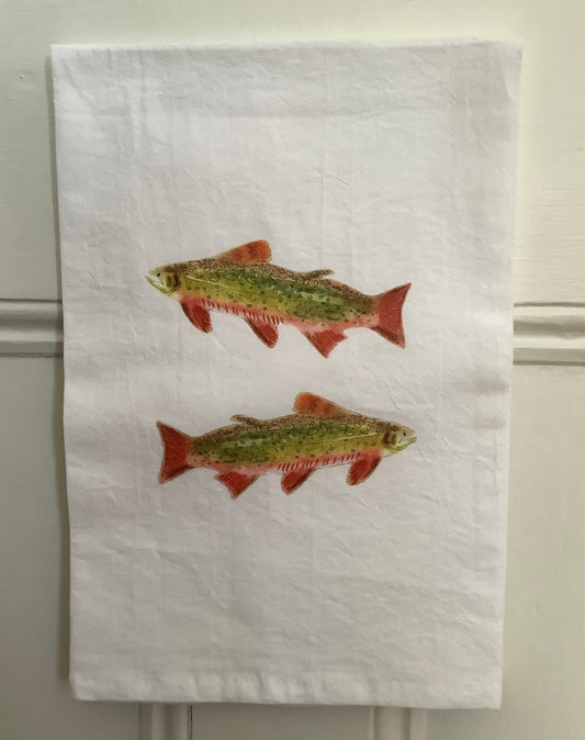Brook Trout Tea Towel