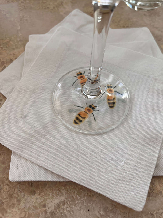 Bumble Bees Cocktail Coaster Napkins