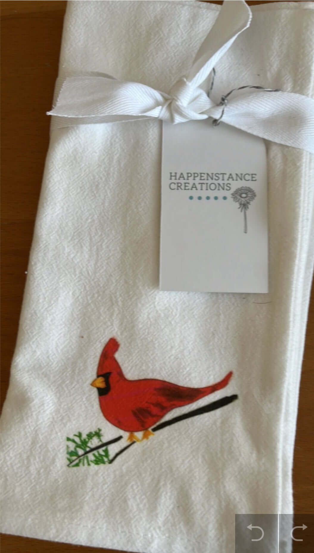 Cardinal Bird Holiday Napkin Set