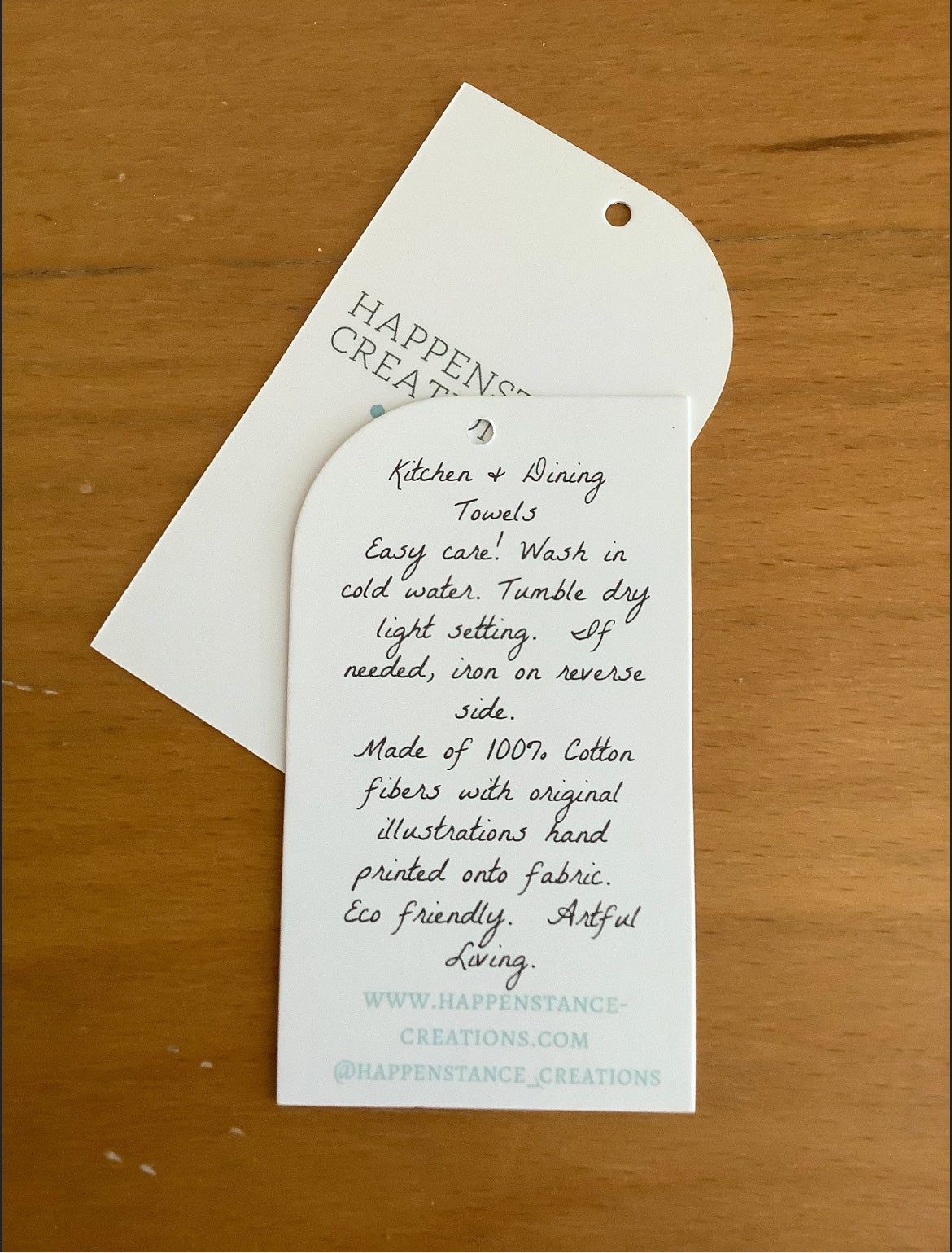 Wreath 'Home' Personalized Tea Towel