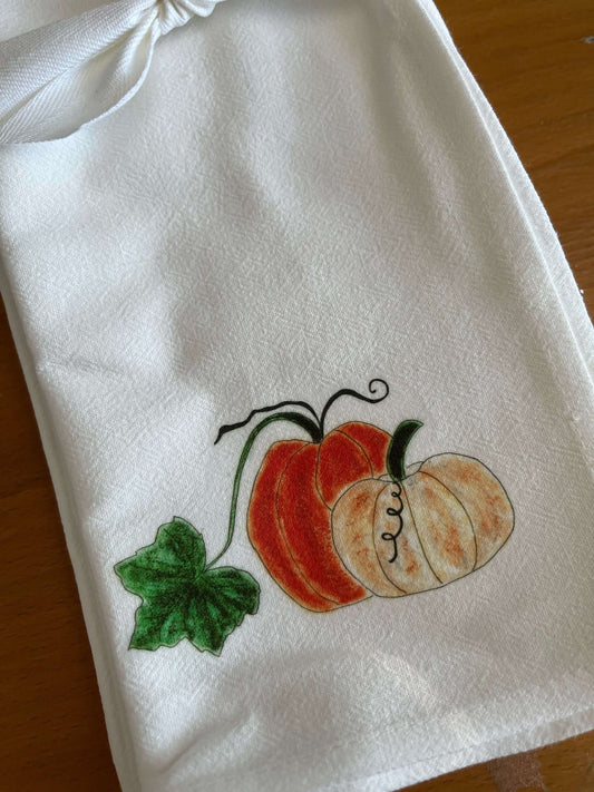 Pumpkin Harvest Tea Towel & Napkin Set