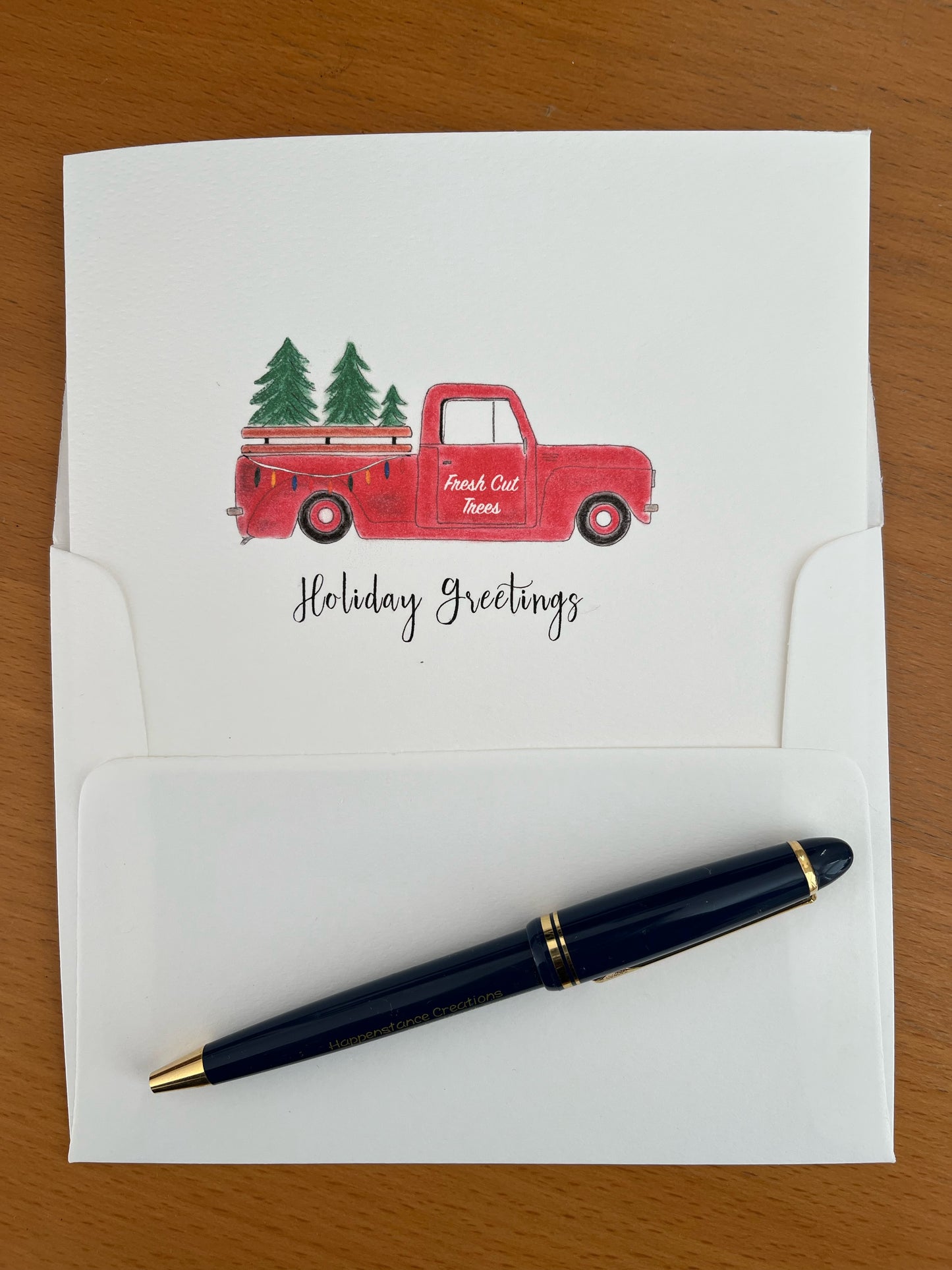 Tree Truck Holiday Note Card Set