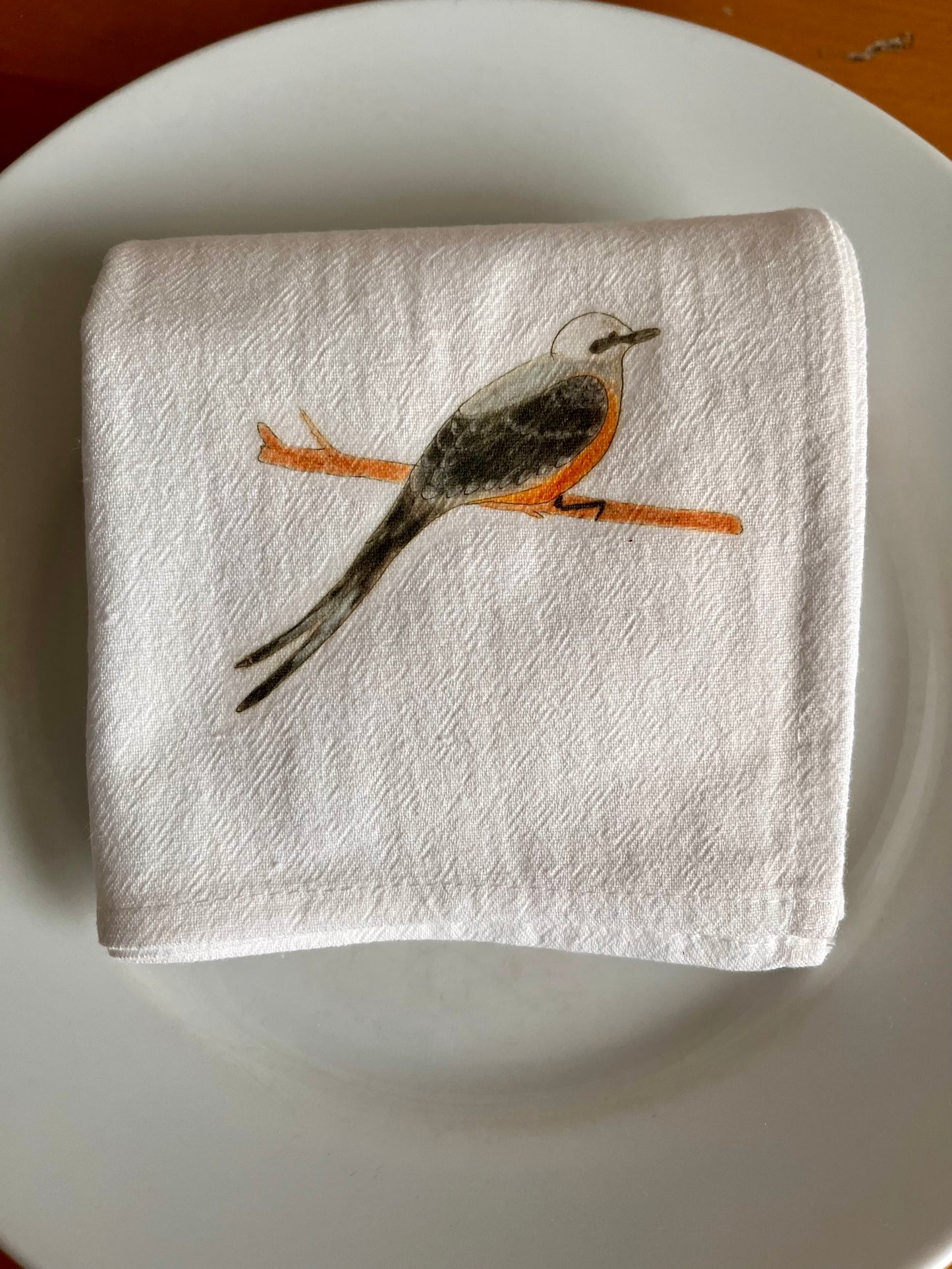Scissor Tailed Bird Cotton Napkin Set