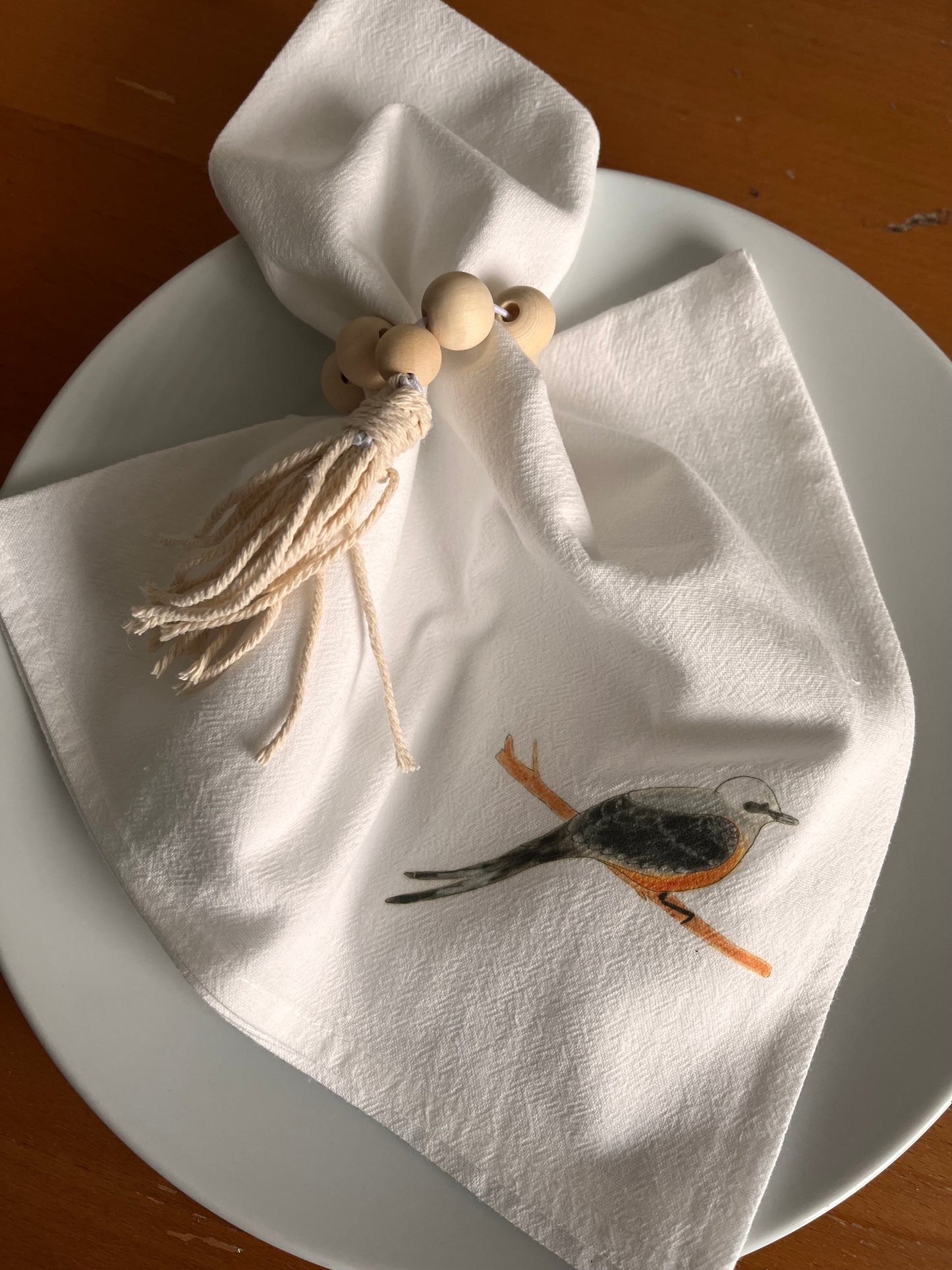 Scissor Tailed Bird Cotton Napkin Set