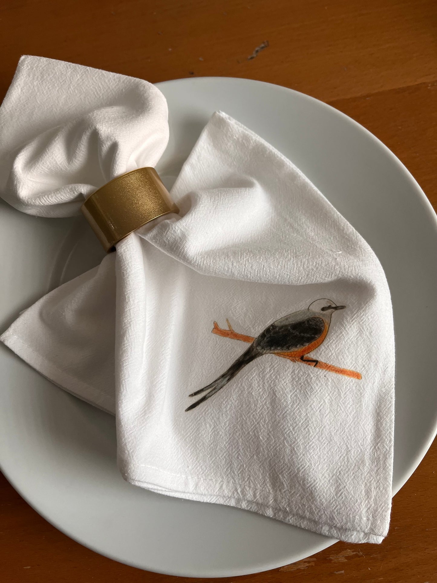 Scissor Tailed Bird Cotton Napkin Set
