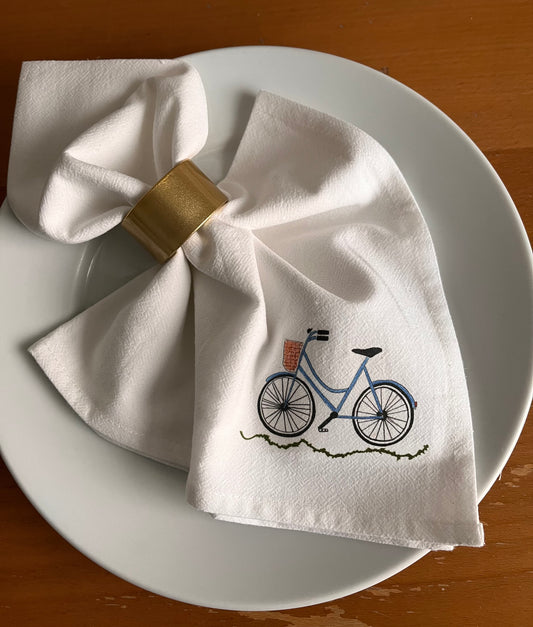 Bicycle Cotton Napkin Set