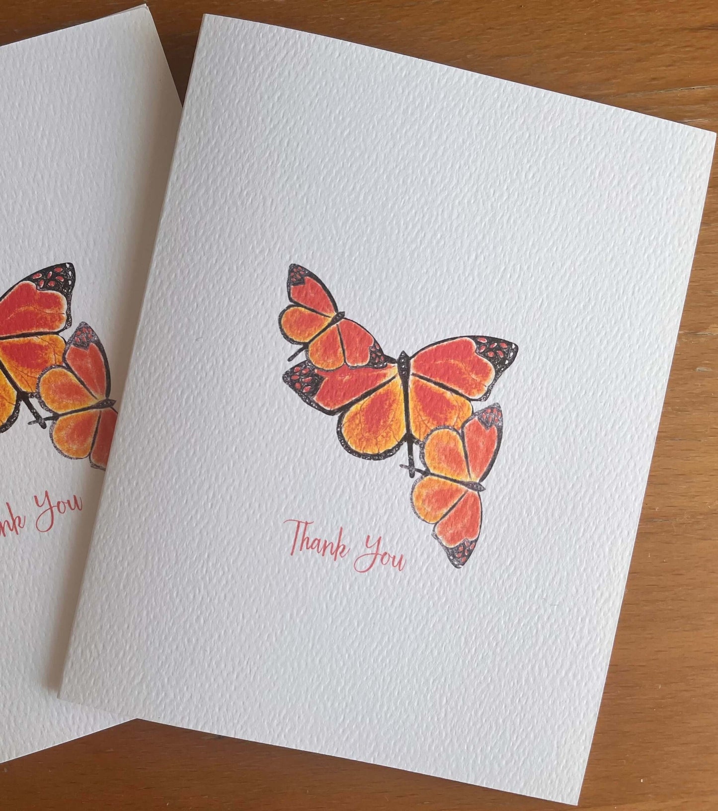 Monarch Butterfly Illustrated Note Card Set