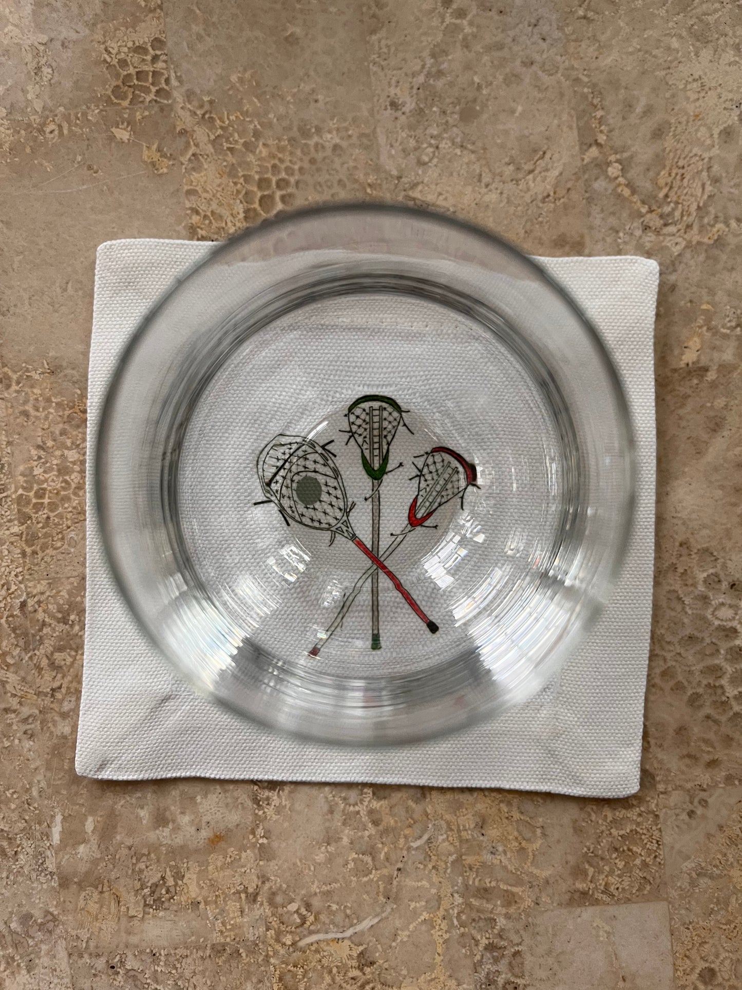 Lacrosse Sticks Cocktail Coaster Napkins