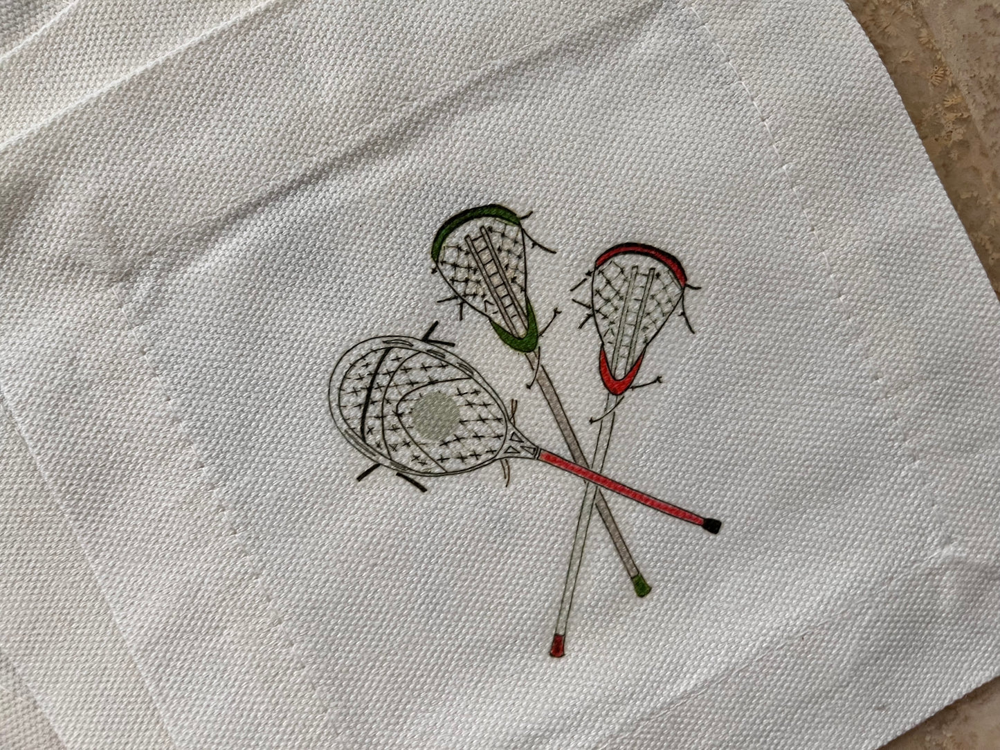 Lacrosse Sticks Cocktail Coaster Napkins