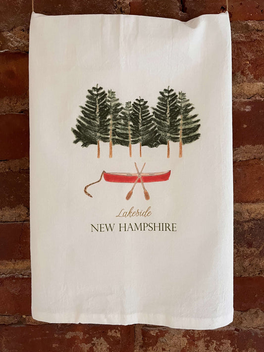 Lakeside Personalized Tea Towel