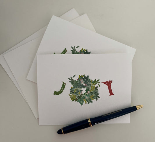 holiday illustrated note card set