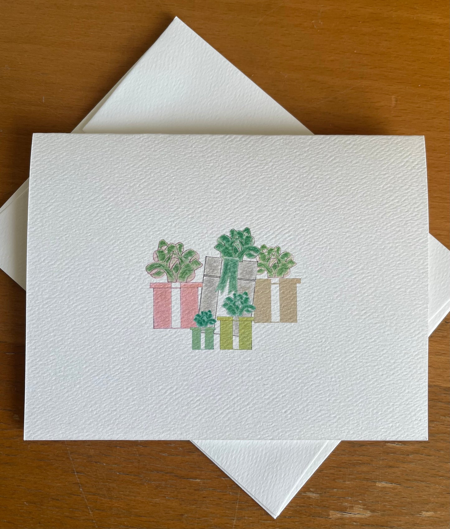 Wrapped Gifts Illustrated Note Card Set
