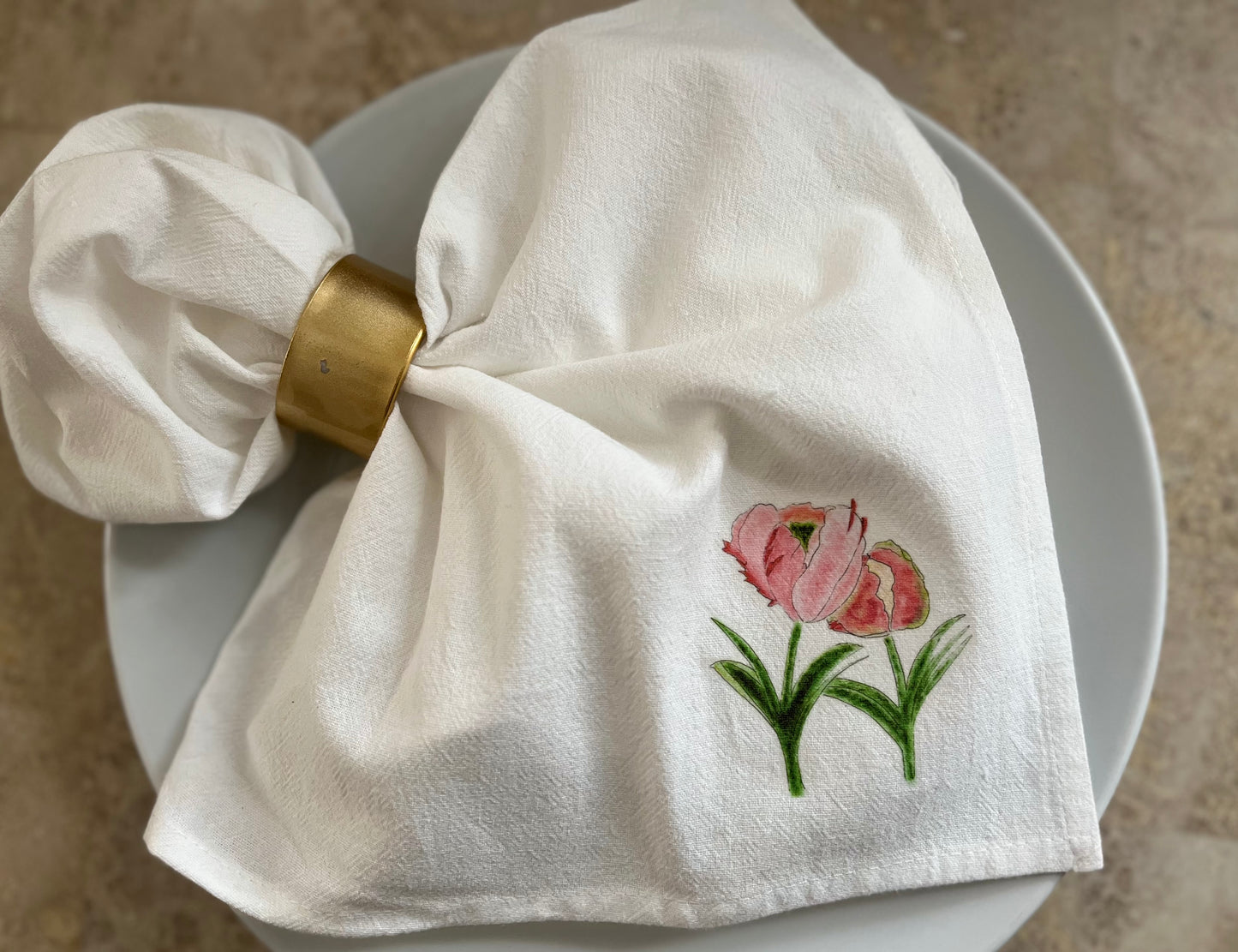 Tulips Cotton Napkin Set