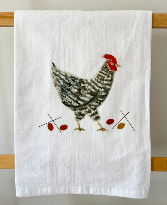 Speckled Hen Tea Towel