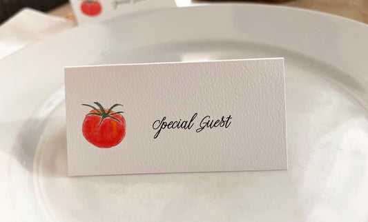 Tomato Farm To Table Name Place Cards