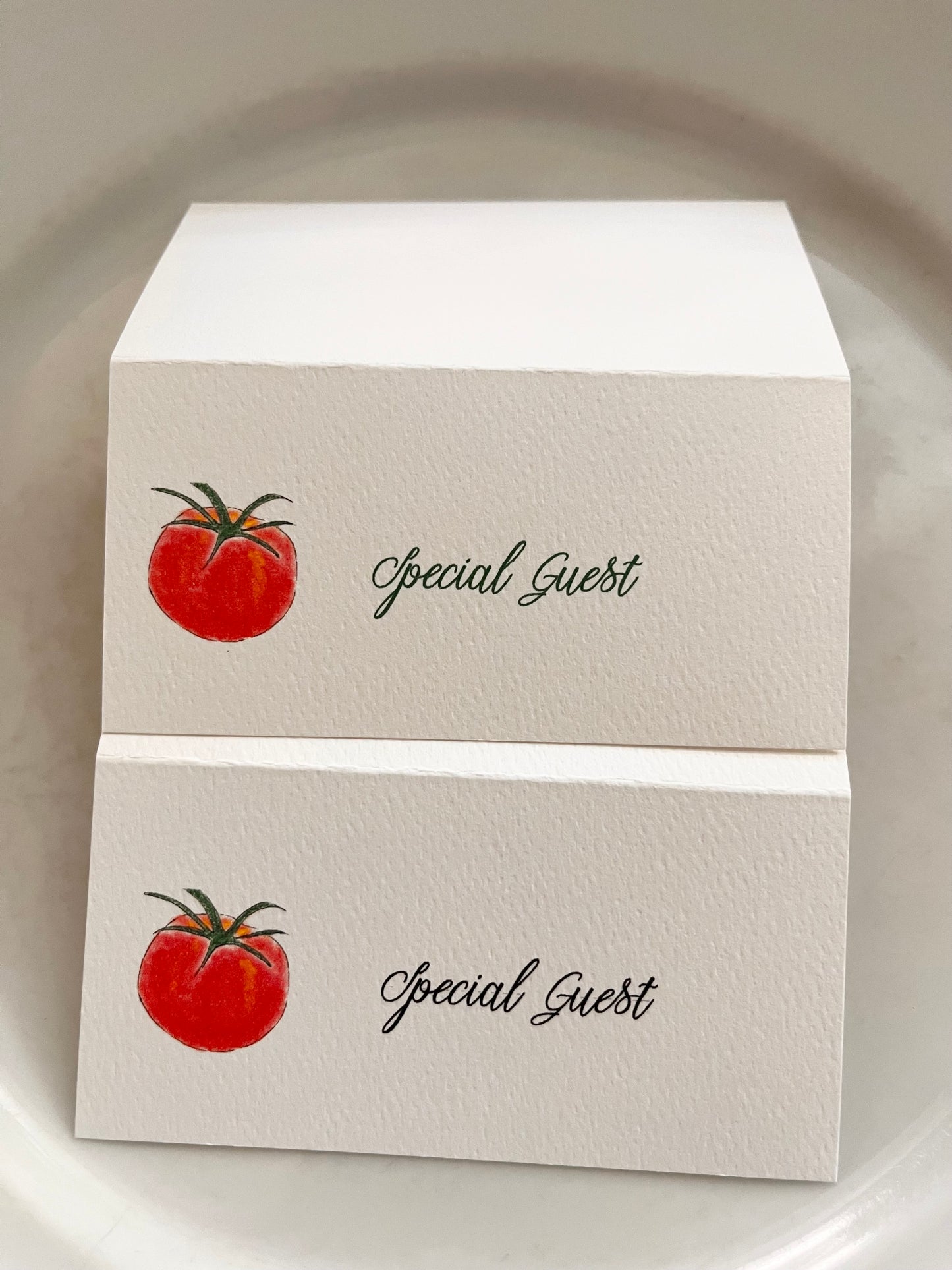 Tomato Farm To Table Name Place Cards
