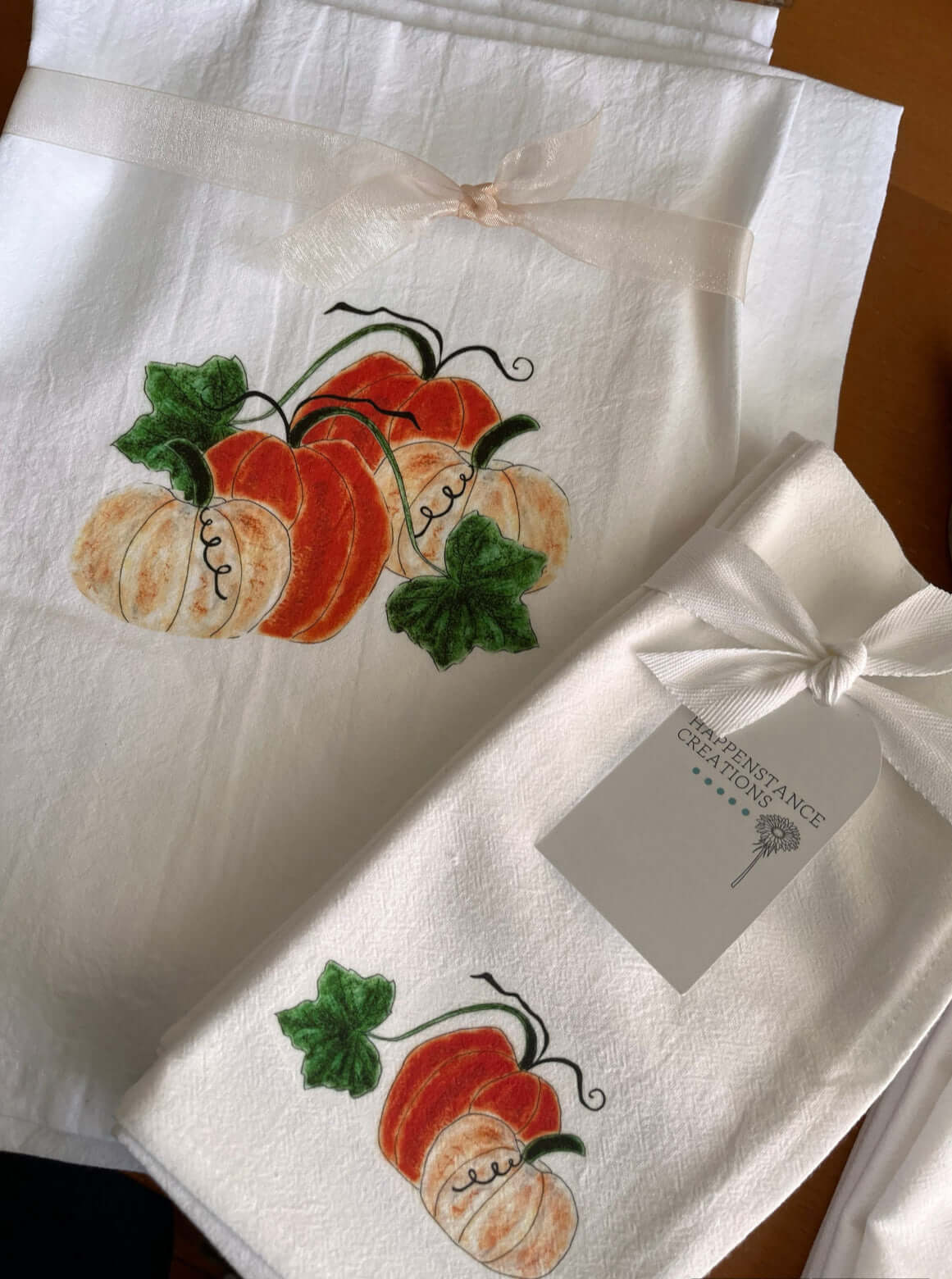 Pumpkin Harvest Tea Towel & Napkin Set