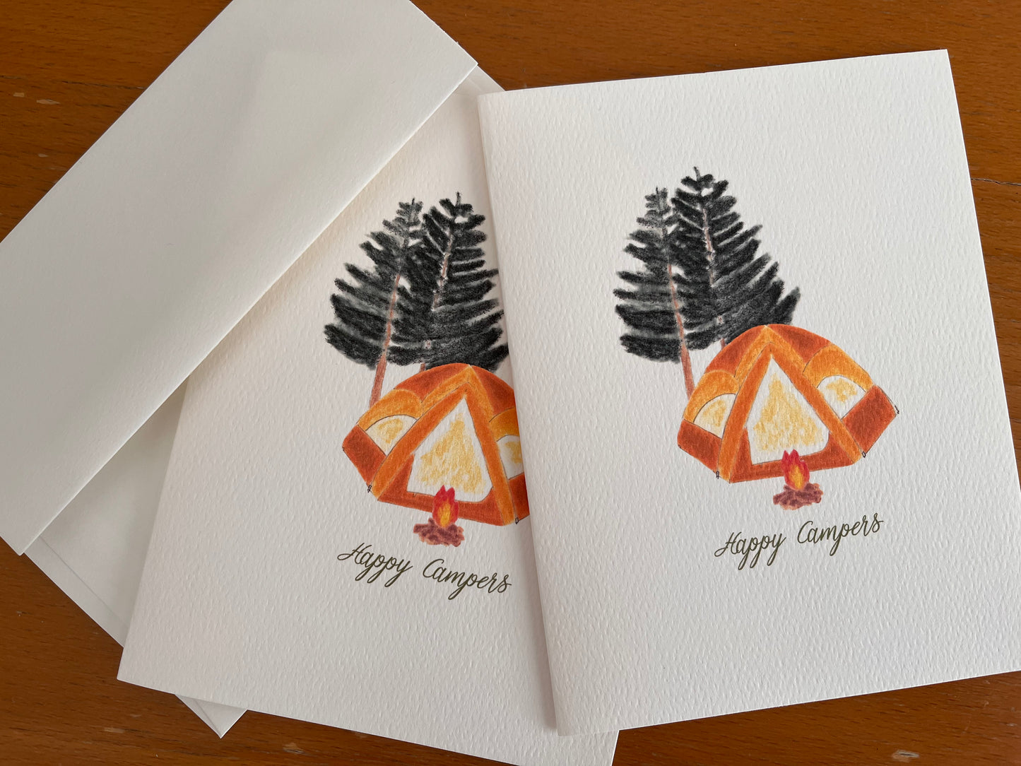 Happy Campers Note Card Set