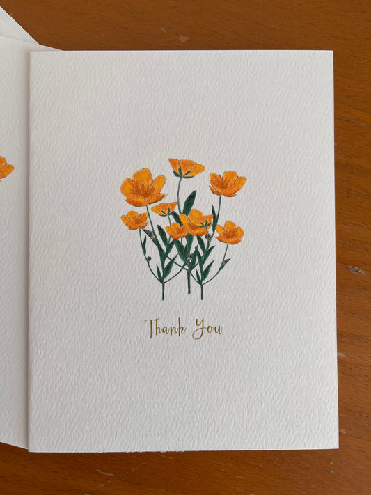 Buttercup Bouquet Note Card Set