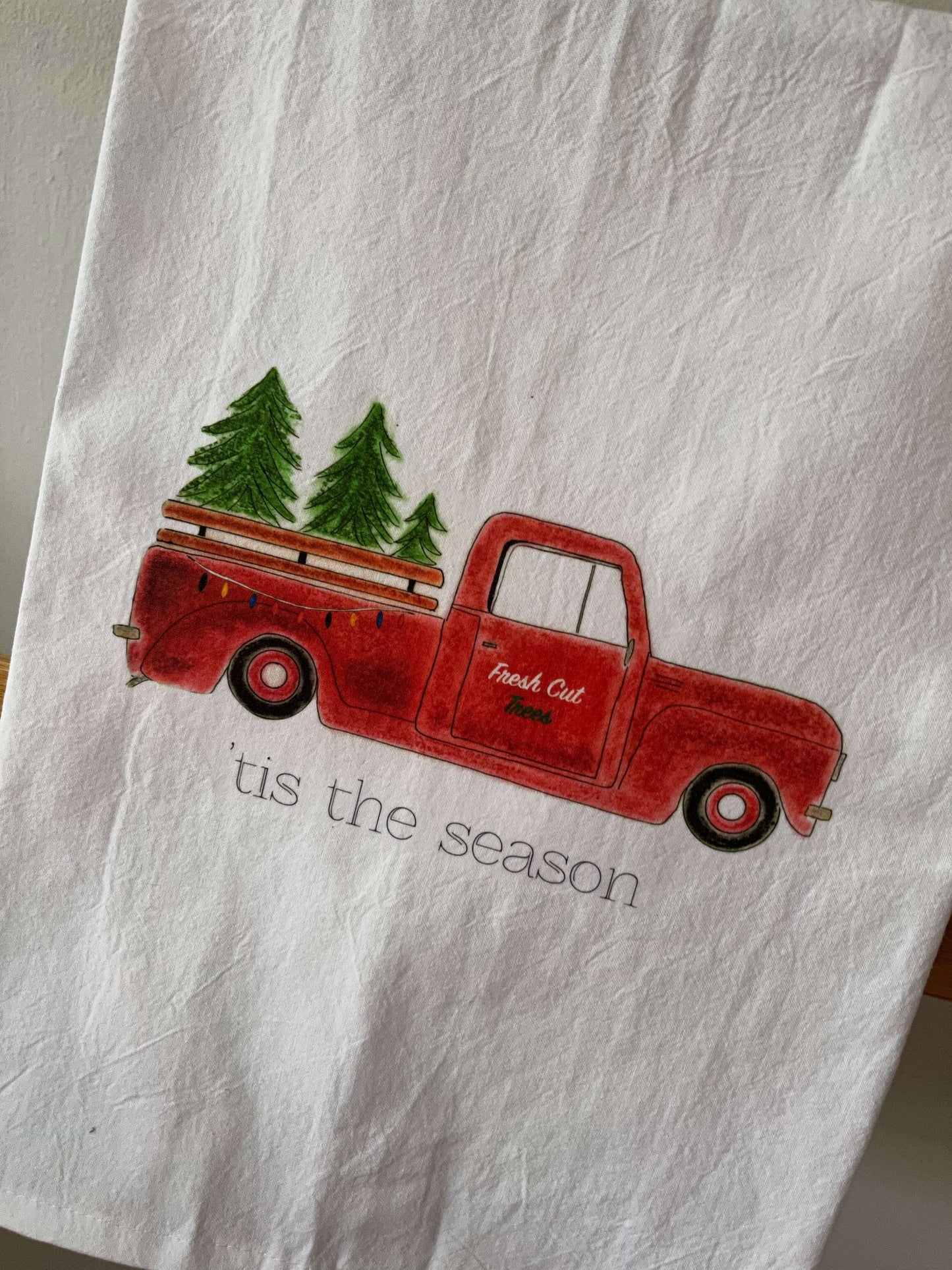 Christmas Tree Farm Tea Towel