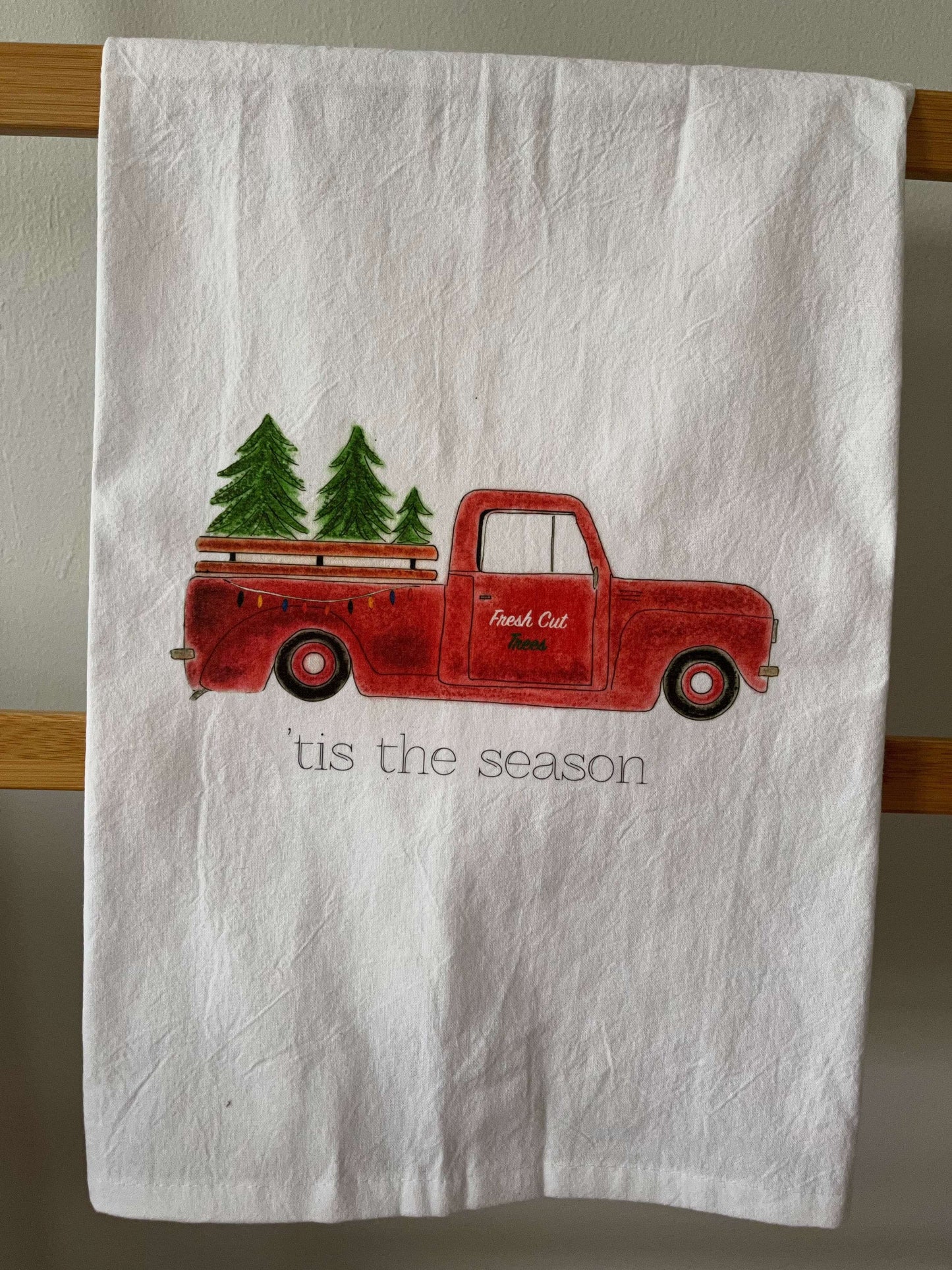 Christmas Tree Farm Tea Towel