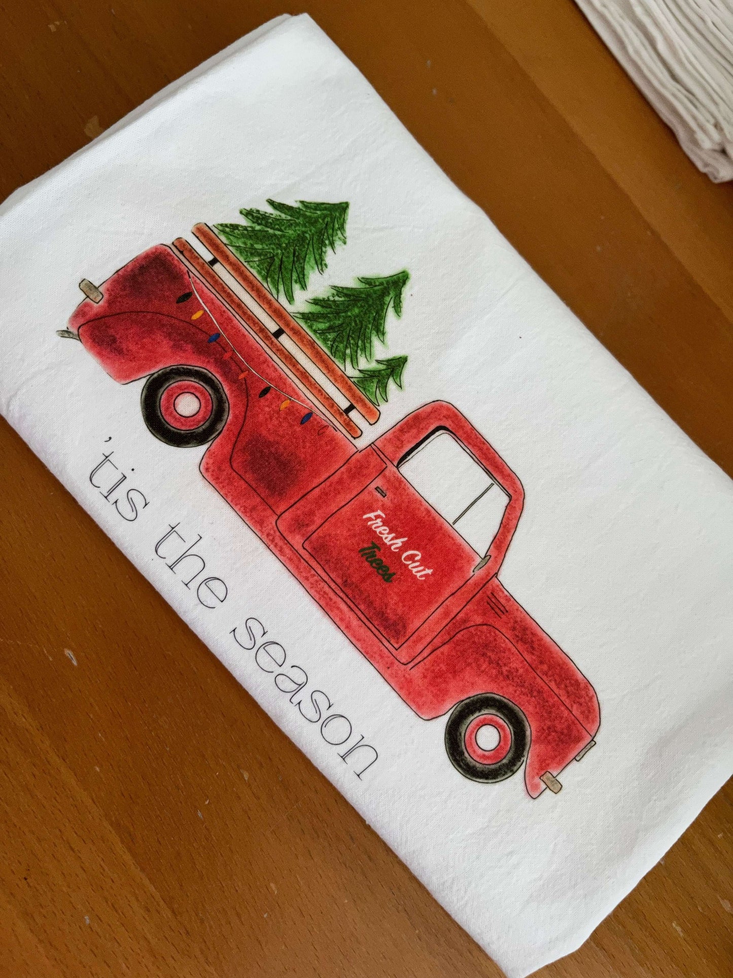Christmas Tree Farm Tea Towel