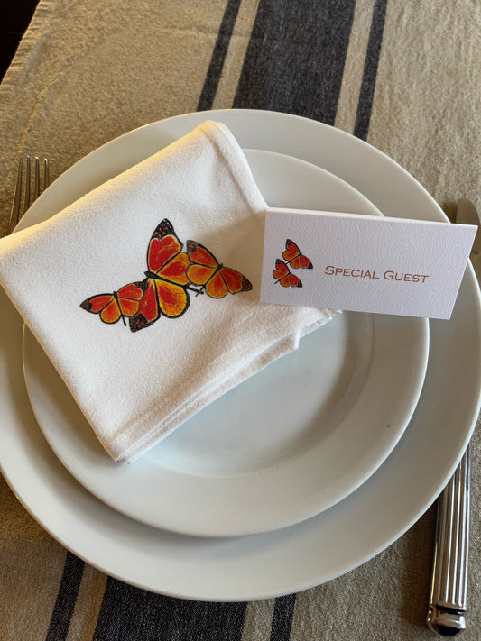 Monarch Butterfly Cotton Napkin Set