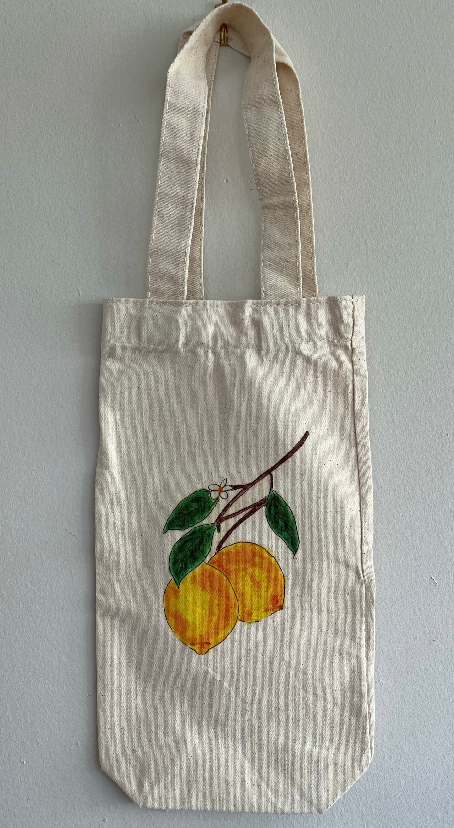 Lemon Wine Tote Bag with Gift Card