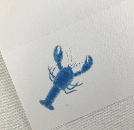 Lobster Place Cards, Blue Lobster, Red Lobster, Party Decor, Table Seating, Personalized Name Card, Blank Name Card, Lobster Bake, Beach.