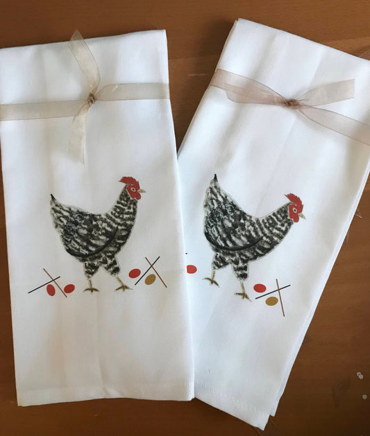 Speckled Hen Kitchen Towel.