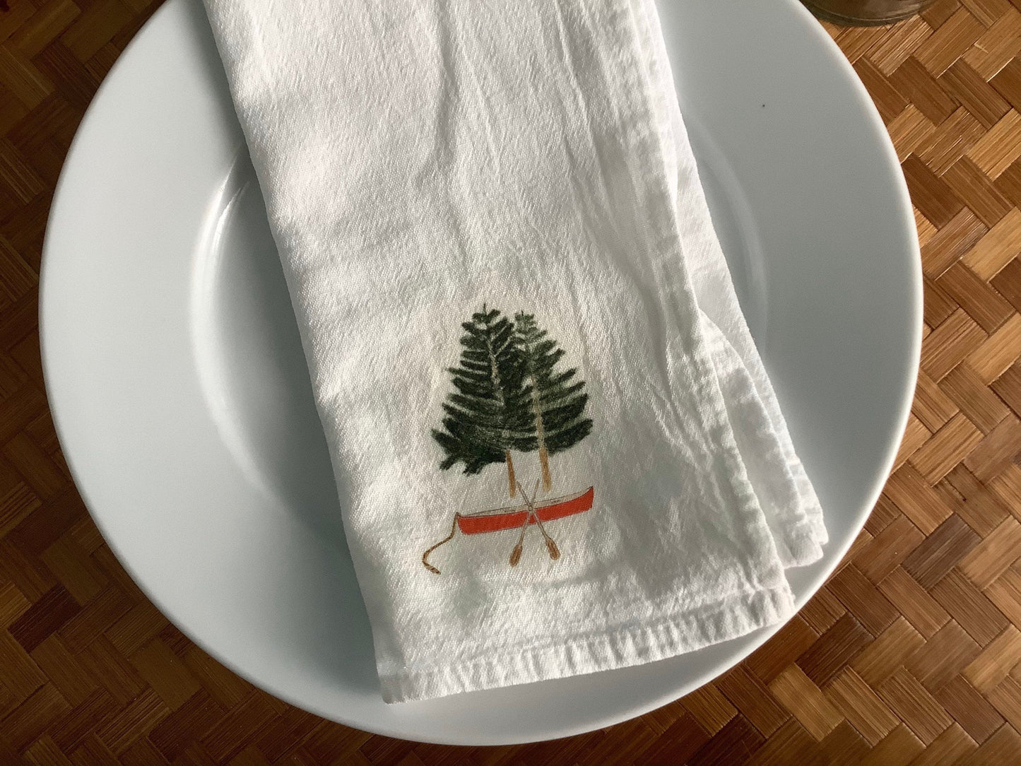 Lake House Cotton Napkin Set.