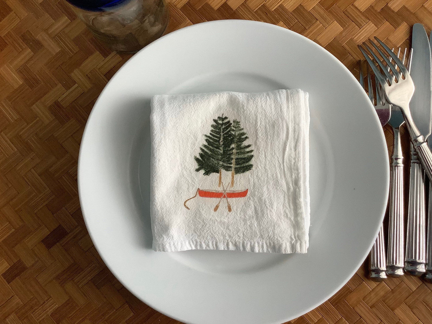 Lake House Cotton Napkin Set.